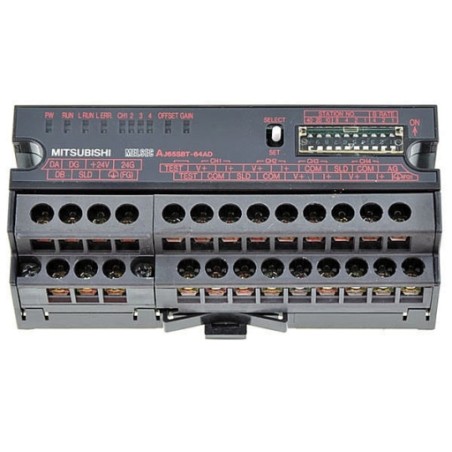 Mitsubishi AJ65SBT-64AD PLC CC-Link Compact I/O Module for Industrial Automation