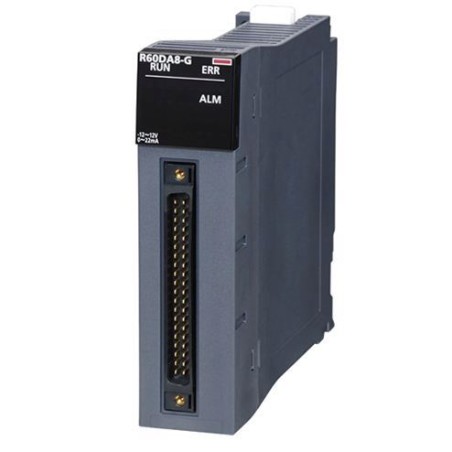Mitsubishi R60DA8-G PLC iQ-R Series Analog Output Module | High-Precision Analog Control