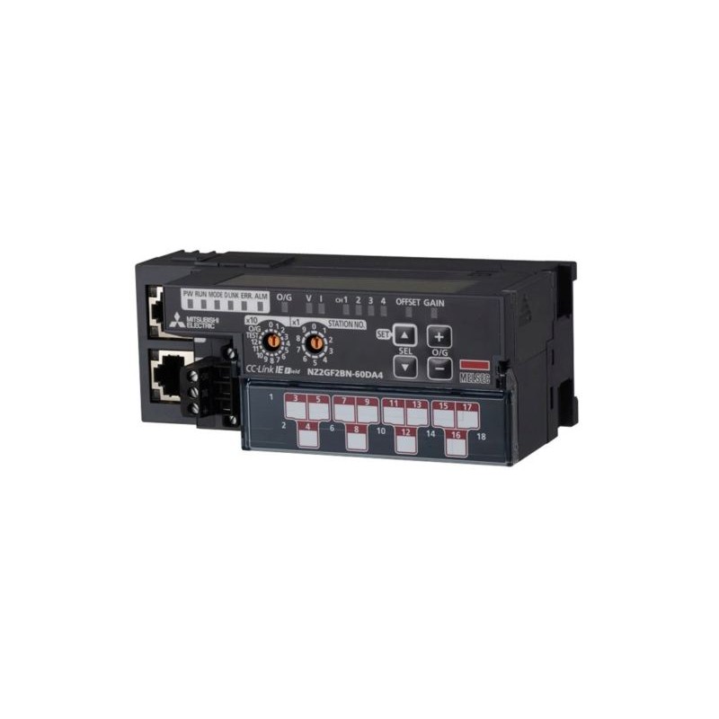 Mitsubishi NZ2GF2BN-60DA4 PLC CC-Link IE Field I/O Module | High-Speed Digital Outputs