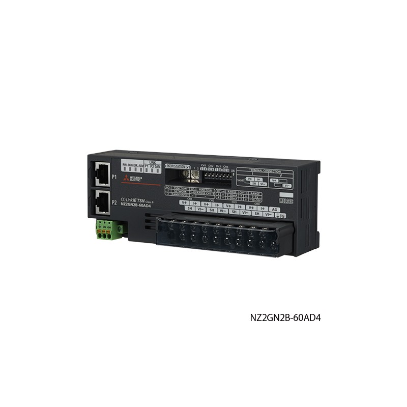Mitsubishi NZ2GN2B-60AD4 PLC Remote Analog Input Module | High-Resolution Analog Inputs
