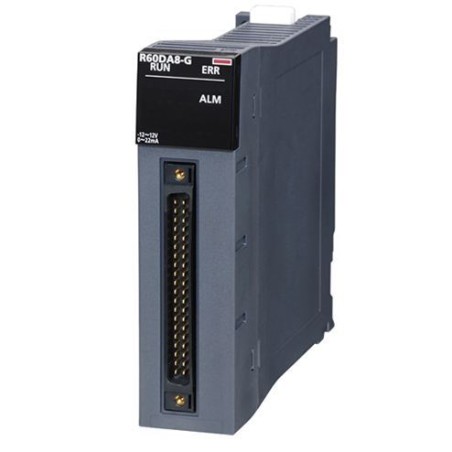 Mitsubishi R60DA8-GC PLC iQ-R Series Analog Output Module | 8 Channels, Coated