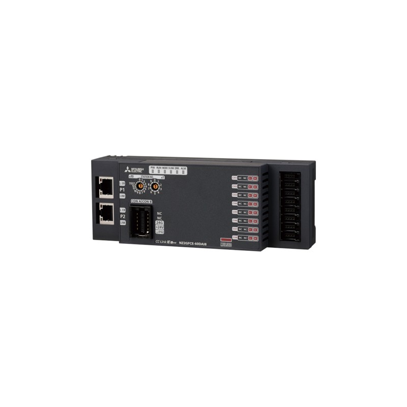 Mitsubishi NZ2GFCE-60DAI8 CC-Link IE Field Network Remote I/O Module | High-Speed Digital I/O | Industrial Automation