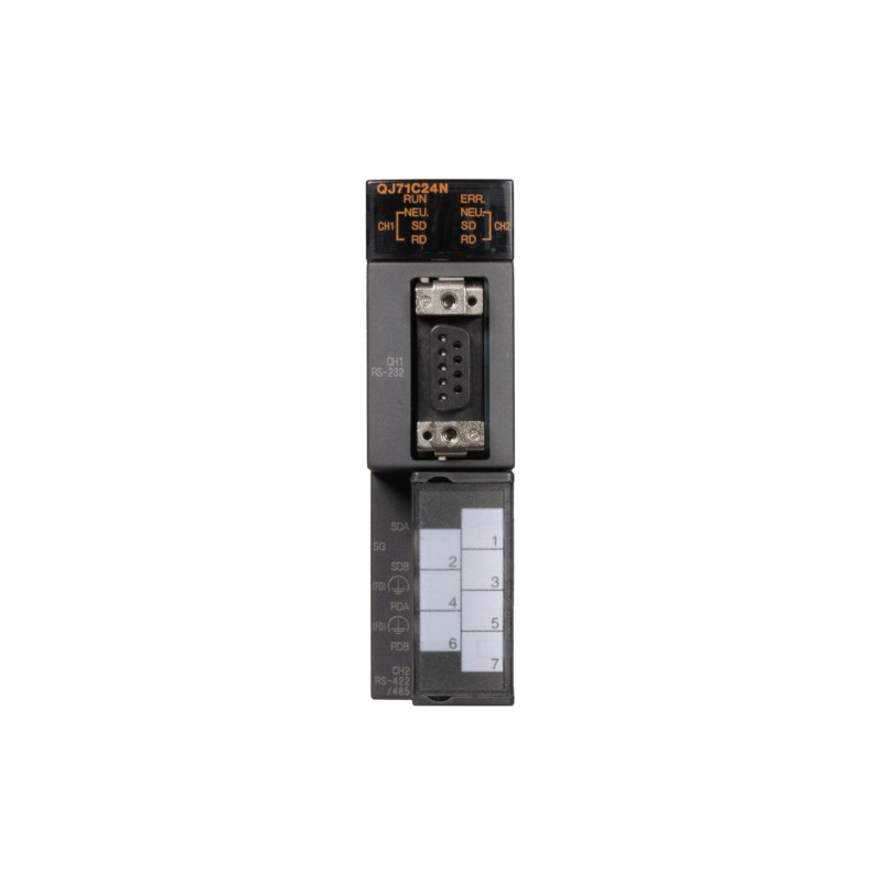 Mitsubishi QJ71C24N PLC Q Series Serial Communication Module | RS-232 & RS-422/485 Ports