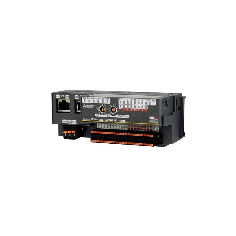 Mitsubishi NZ2GFSS2-16DTE | PLC CC-Link IE Field Safety Remote I/O Module | High-Performance Safety Solution