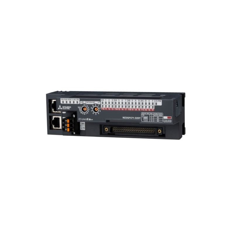 Mitsubishi NZ2GFCF1-32DT PLC Module | 32 Points DC Input | CC-Link IE Field | +COM Transistor Sink | FCN Technology