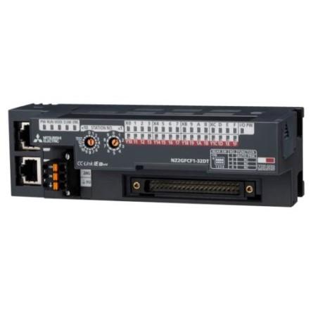 Mitsubishi NZ2GFCF1-32DT PLC Module | 32 Points DC Input | CC-Link IE Field | +COM Transistor Sink | FCN Technology