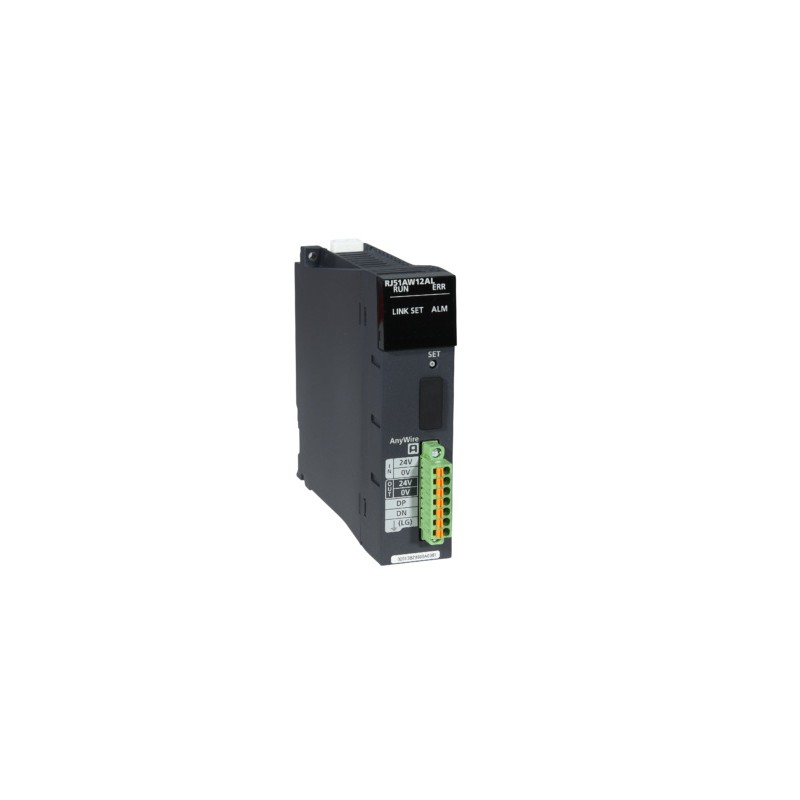 Mitsubishi RJ51AW12AL PLC iQ-R Series AnyWireASLINK Master Unit | High-Speed Communication & Reliable Connectivity