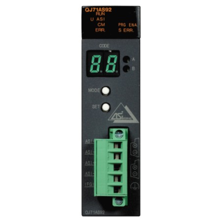 Mitsubishi QJ71AS92 PLC Q Series AS-Interface Master Module | High-Speed Communication & Reliable Control