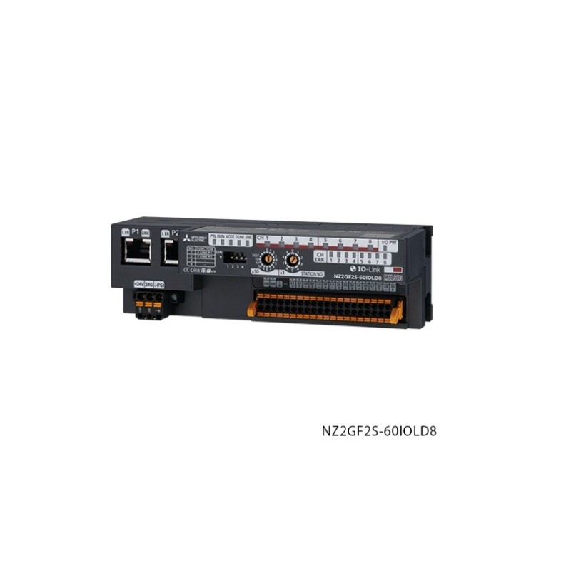 Mitsubishi NZ2GF2S-60IOLD8 PLC CC-Link IE Field Remote IO-Link Master | High-Speed Automation Solution
