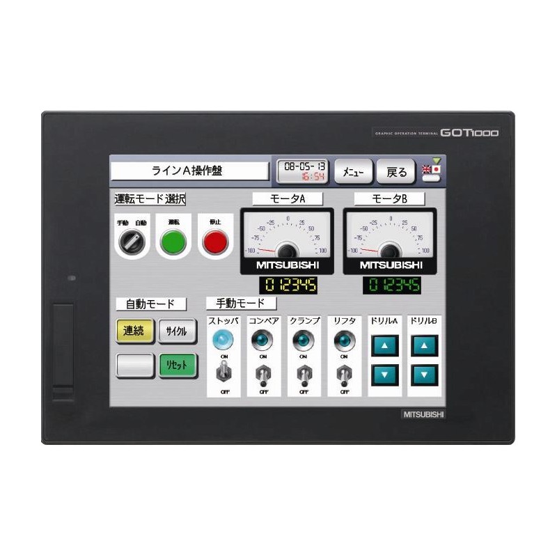 Mitsubishi GT1675M-VTBD GOT Graphical Touch Terminal | 10.4" TFT Display
