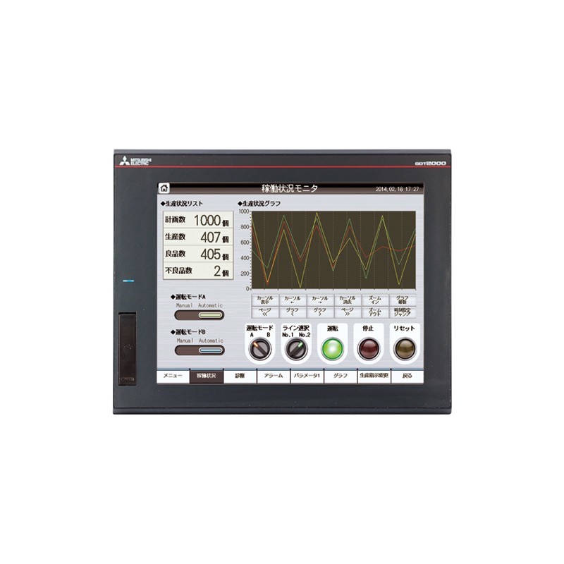 Mitsubishi GT2512-STBA-GF GOT2000 HMI Touch Panel | 12.1" High-Resolution Display